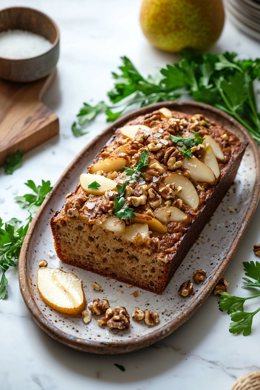 Moist Pear Nut Bread