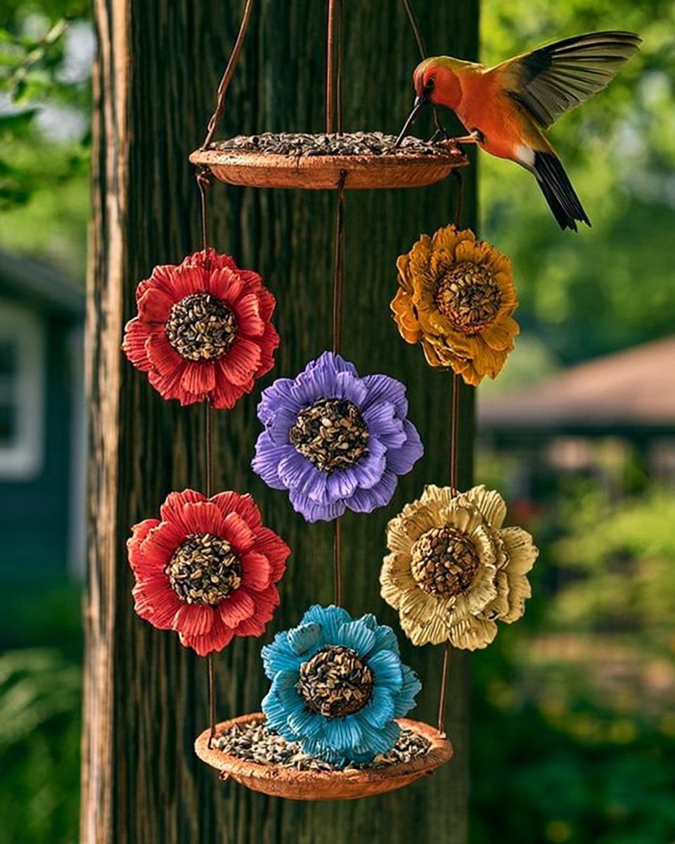 Flower Bird Seed Ornaments