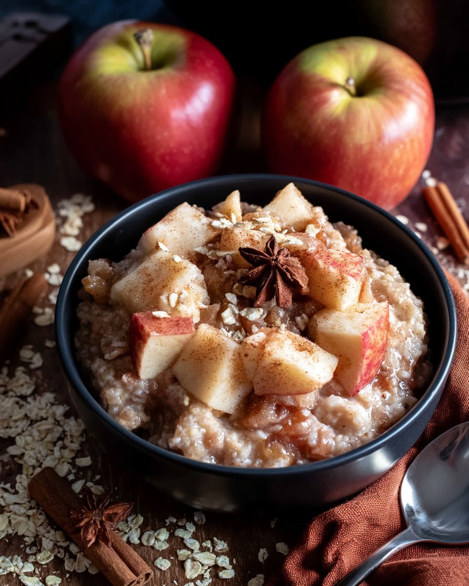Slow Cooker Apple Cinnamon Oatmeal