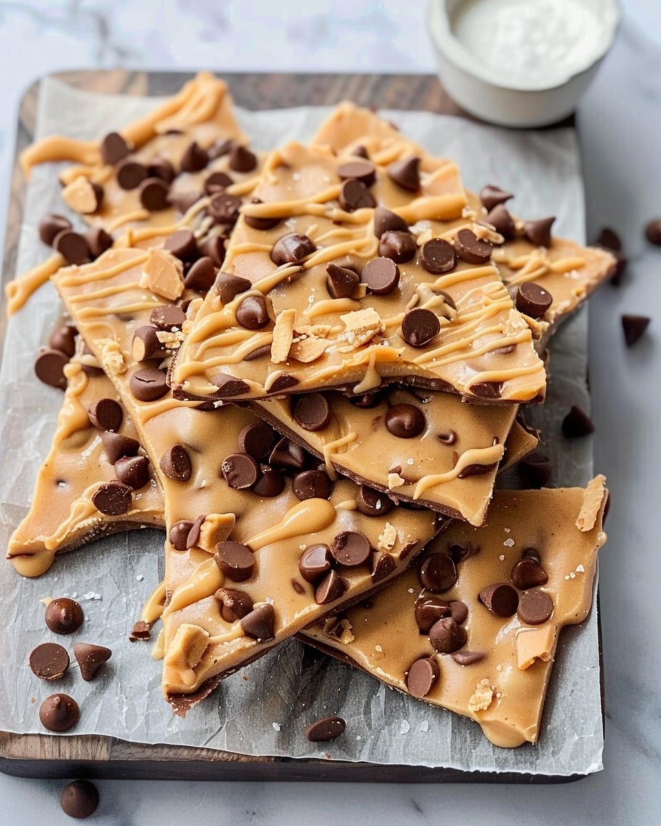 Chocolate Peanut Butter Frozen Yogurt Bark
