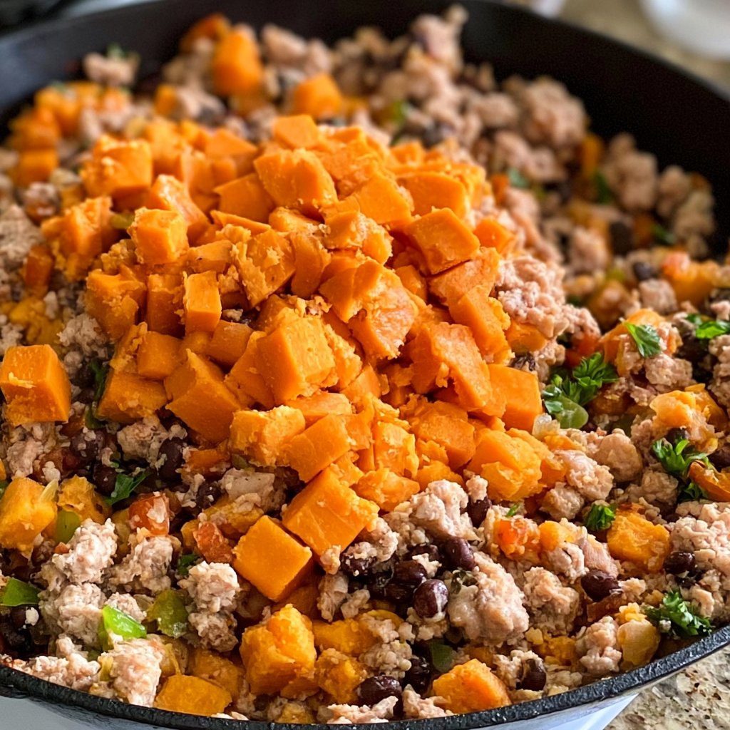 Turkey and Sweet Potato Skillet