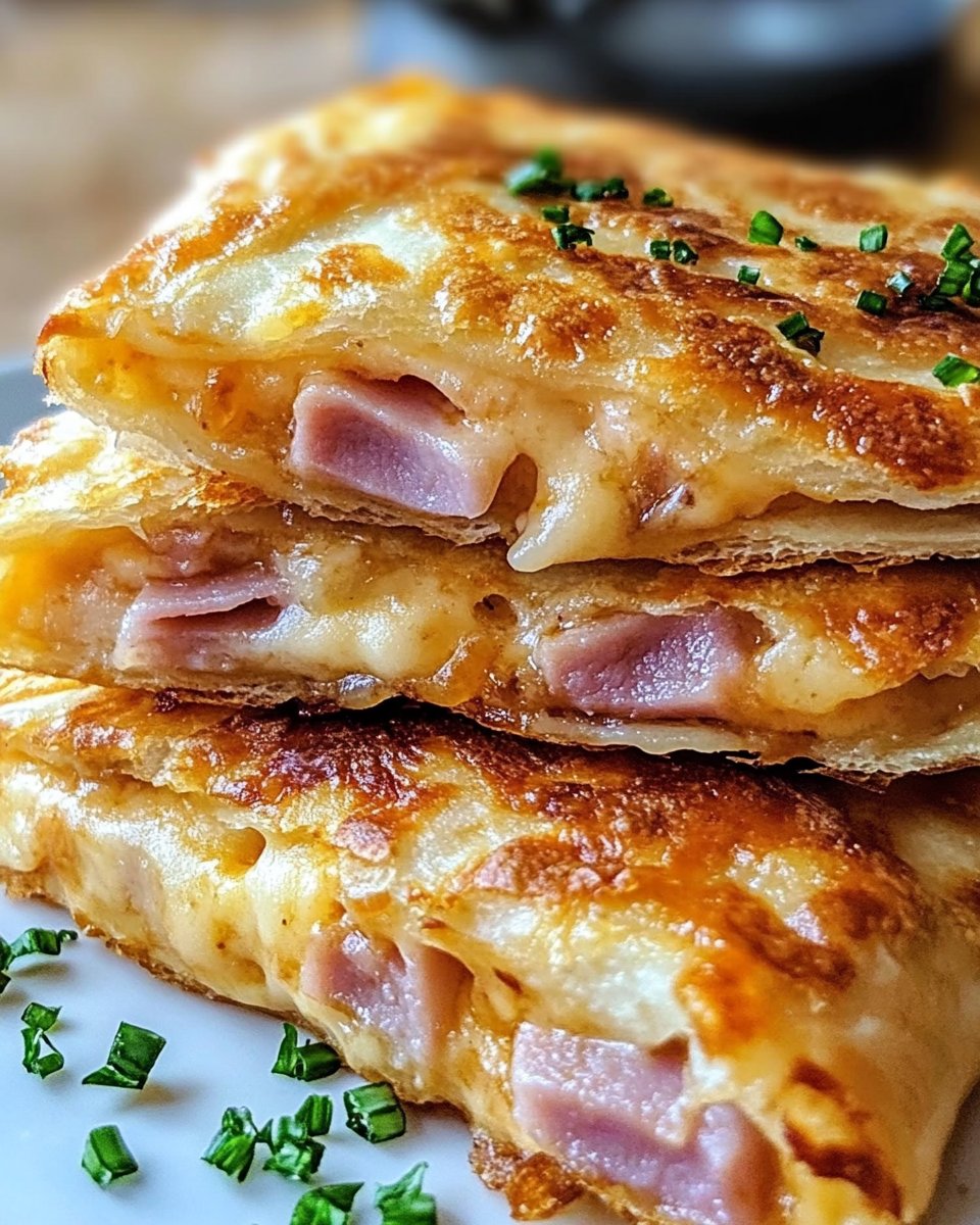 Knusprige Rinderkochschinken Käse Taschen aus dem Airfryer
