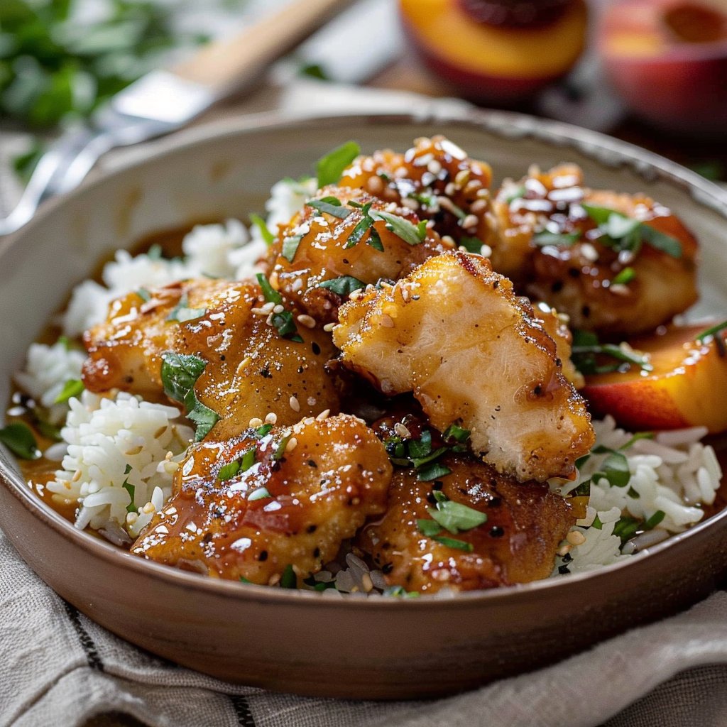 Coconut Peach Chicken