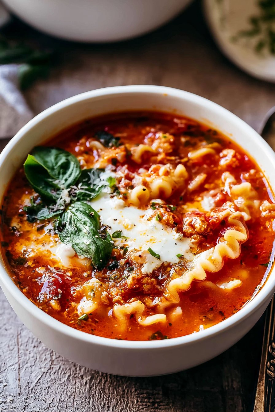 Lasagna Soup