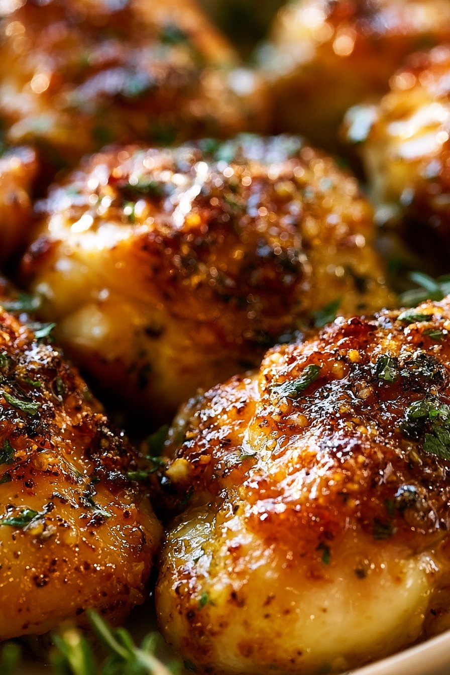 Garlic Parmesan Chicken Thighs