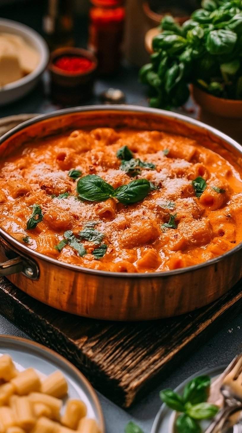 Cremige Tomatensauce für Pasta