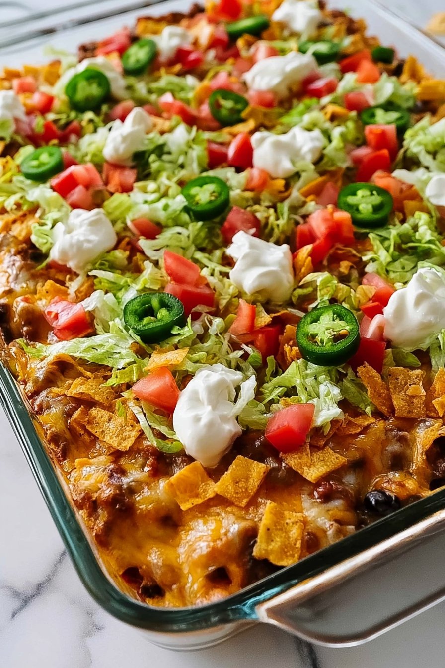 Walking Taco Casserole
