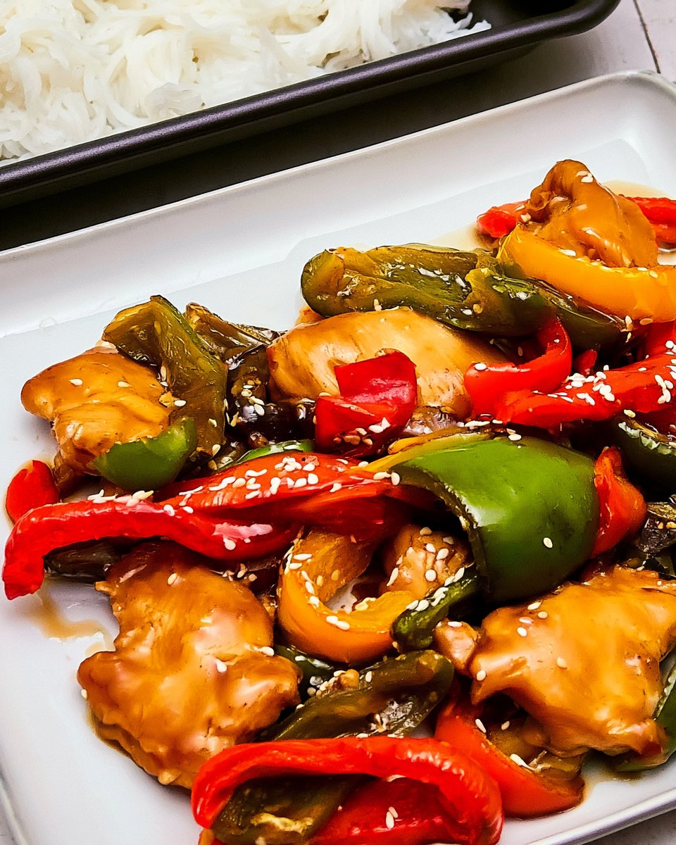 Sheet Pan Teriyaki Chicken and Peppers