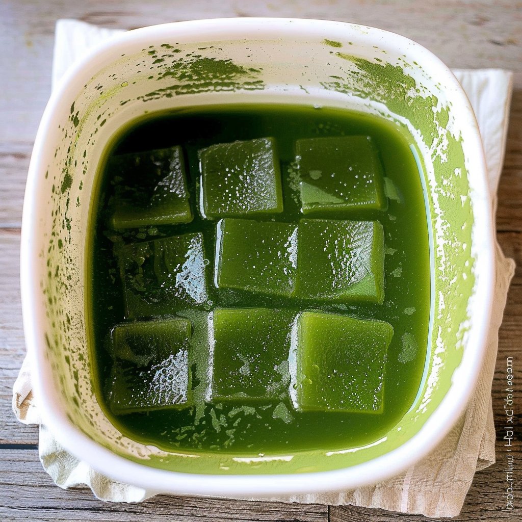 Matcha Jelly Cubes