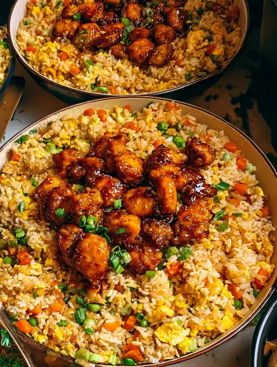 Arroz Frito con Pollo Bang Bang