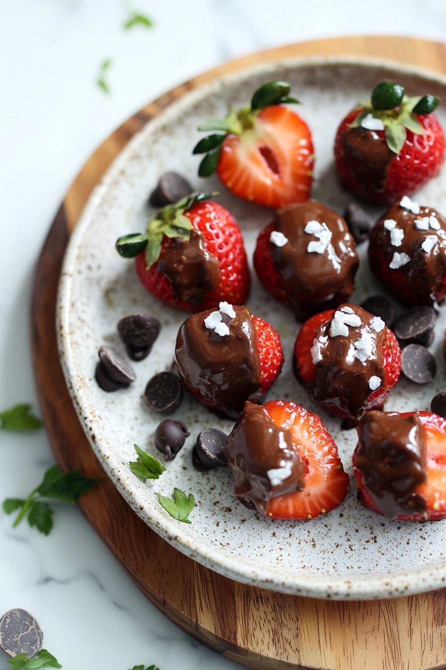 Chocolate-Covered Strawberry Yogurt Bites