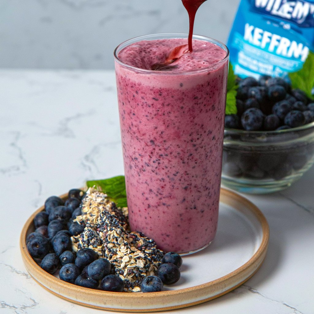 Wild Blueberry Kefir Smoothie