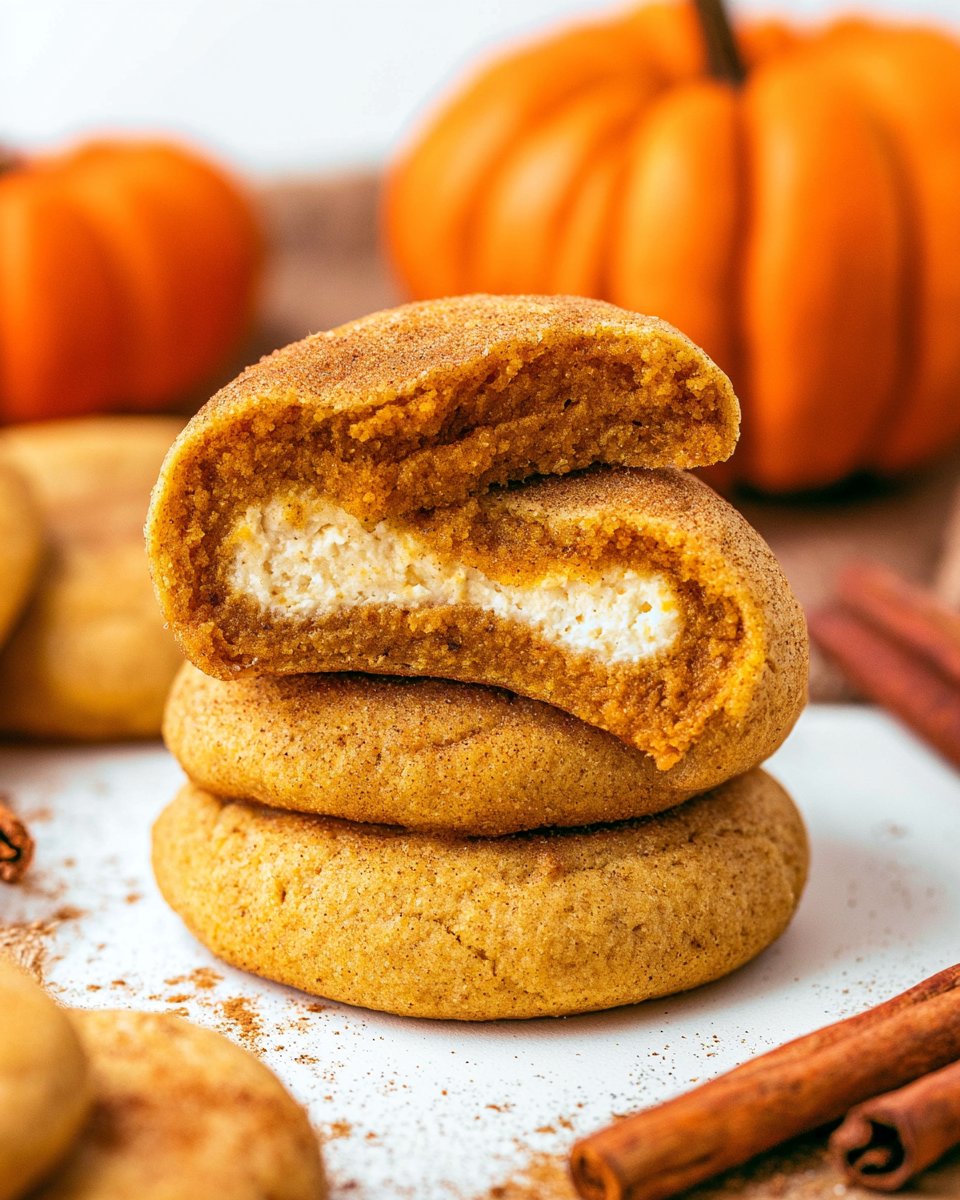 Pumpkin Cheesecake Cookies