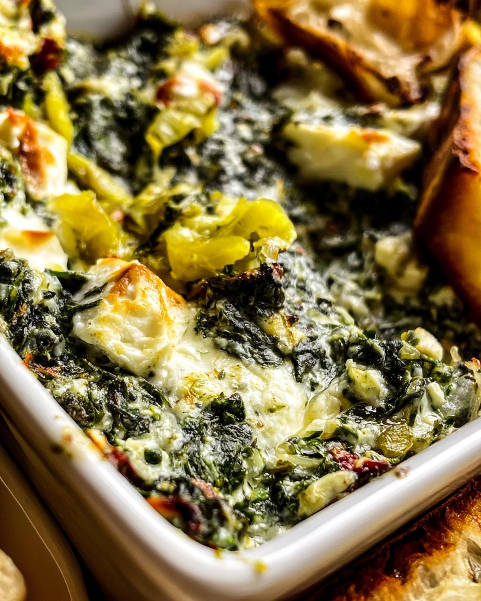 Spinach and Pepperoncini Feta Dip