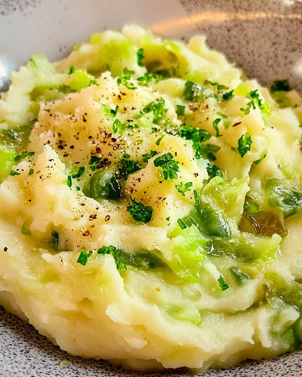 Colcannon – Irish potato mash with savoy cabbage