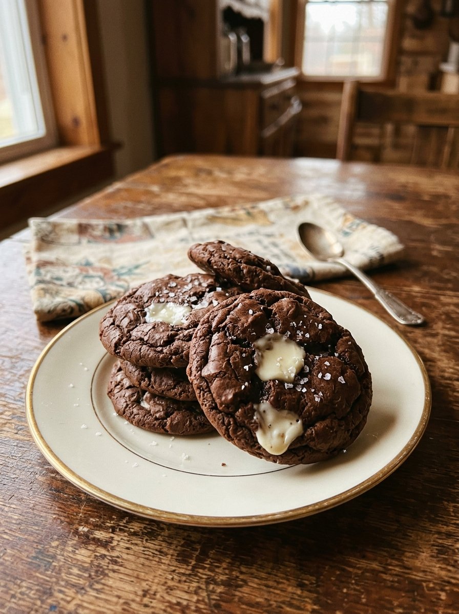 Salted Brownie Cookies