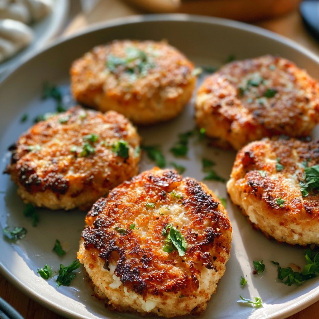Creamy Cottage Cheese Chicken Patties