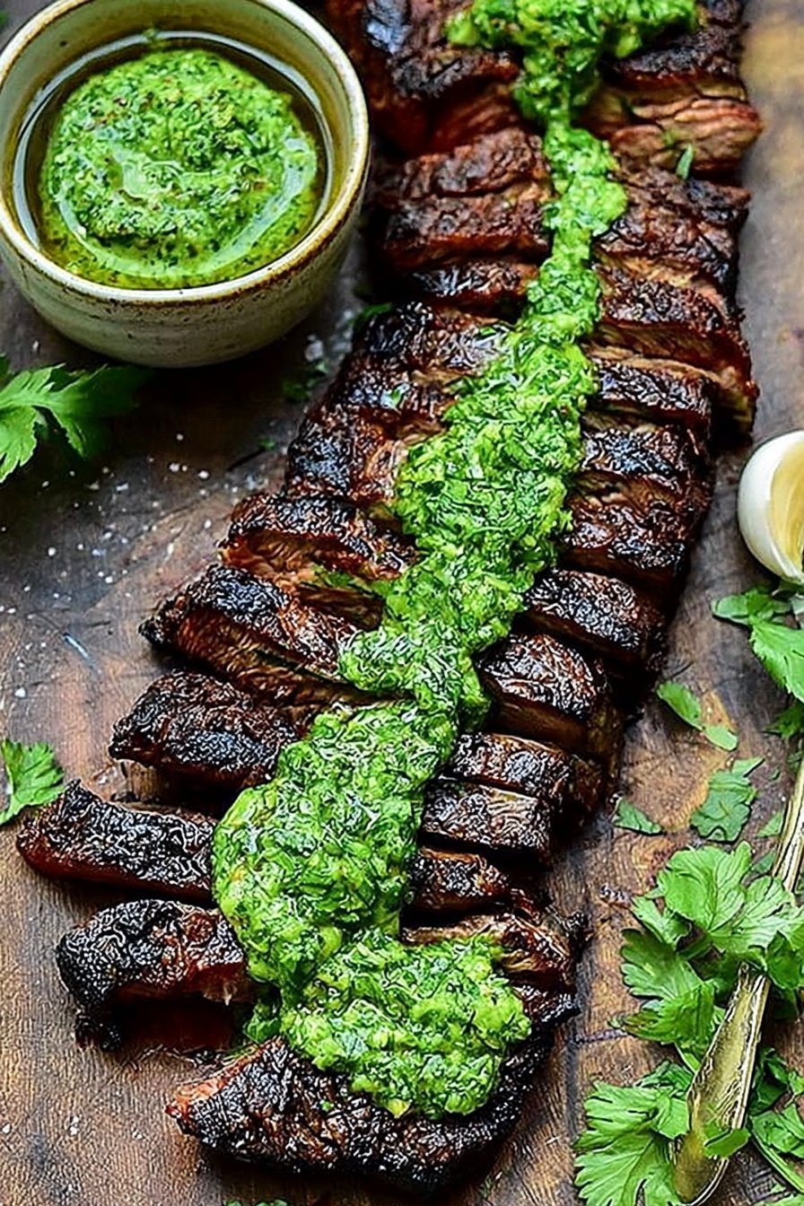 Skirt Steak Marinade with Chimichurri