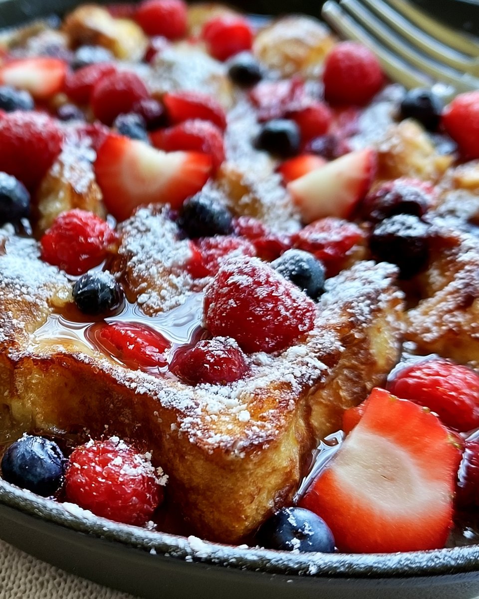 Berry-Filled Overnight French Toast Casserole