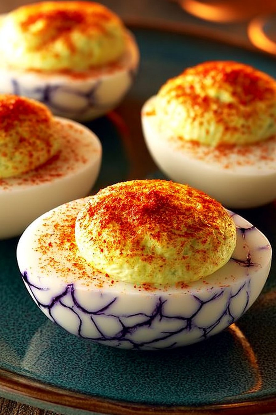 Halloween Deviled Eggs