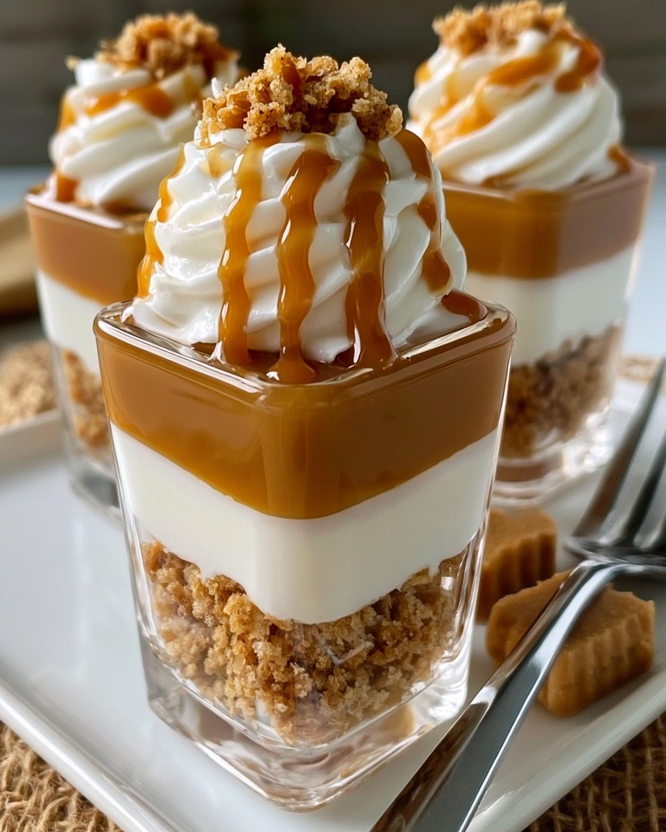 Salted Caramel Cheesecake Parfaits in Cups