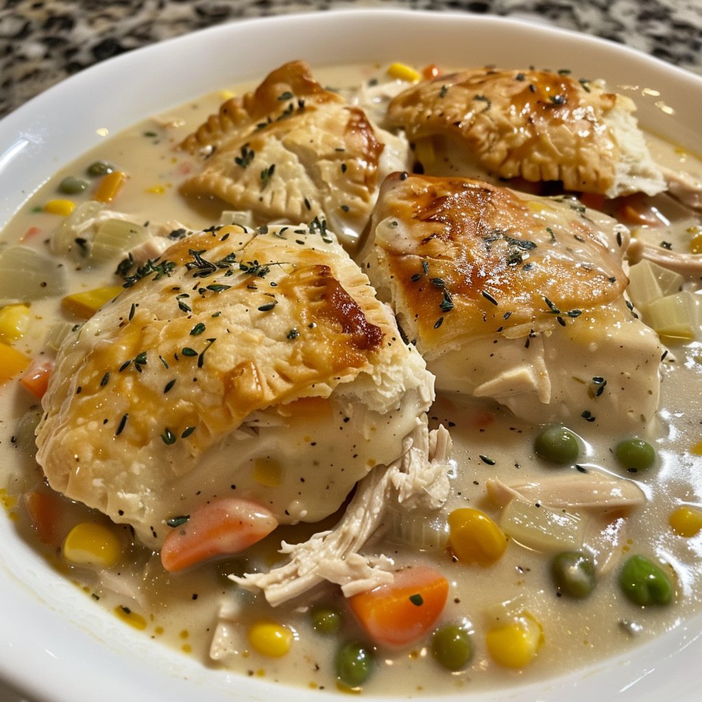 Creamy Chicken Pot Pie Recipe for the Slow Cooker