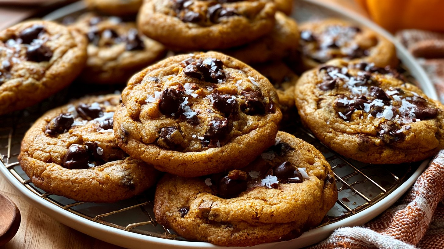 Chewy Pumpkin Chocolate Chip Cookies