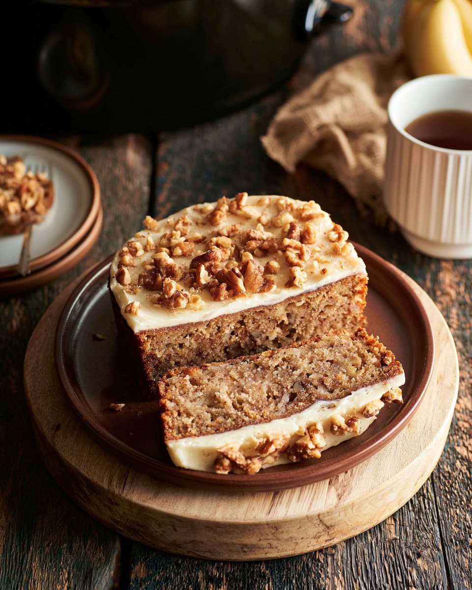 Slow Cooker Banana Nut Cake