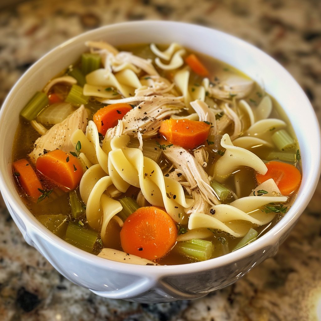 Crockpot Lemon Chicken Noodle Soup Recipe