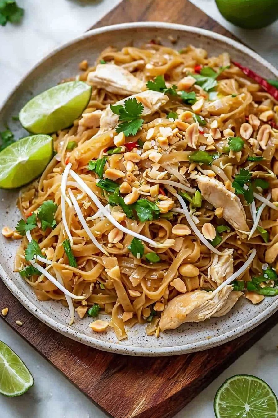 The Best Easy Chicken Pad Thai