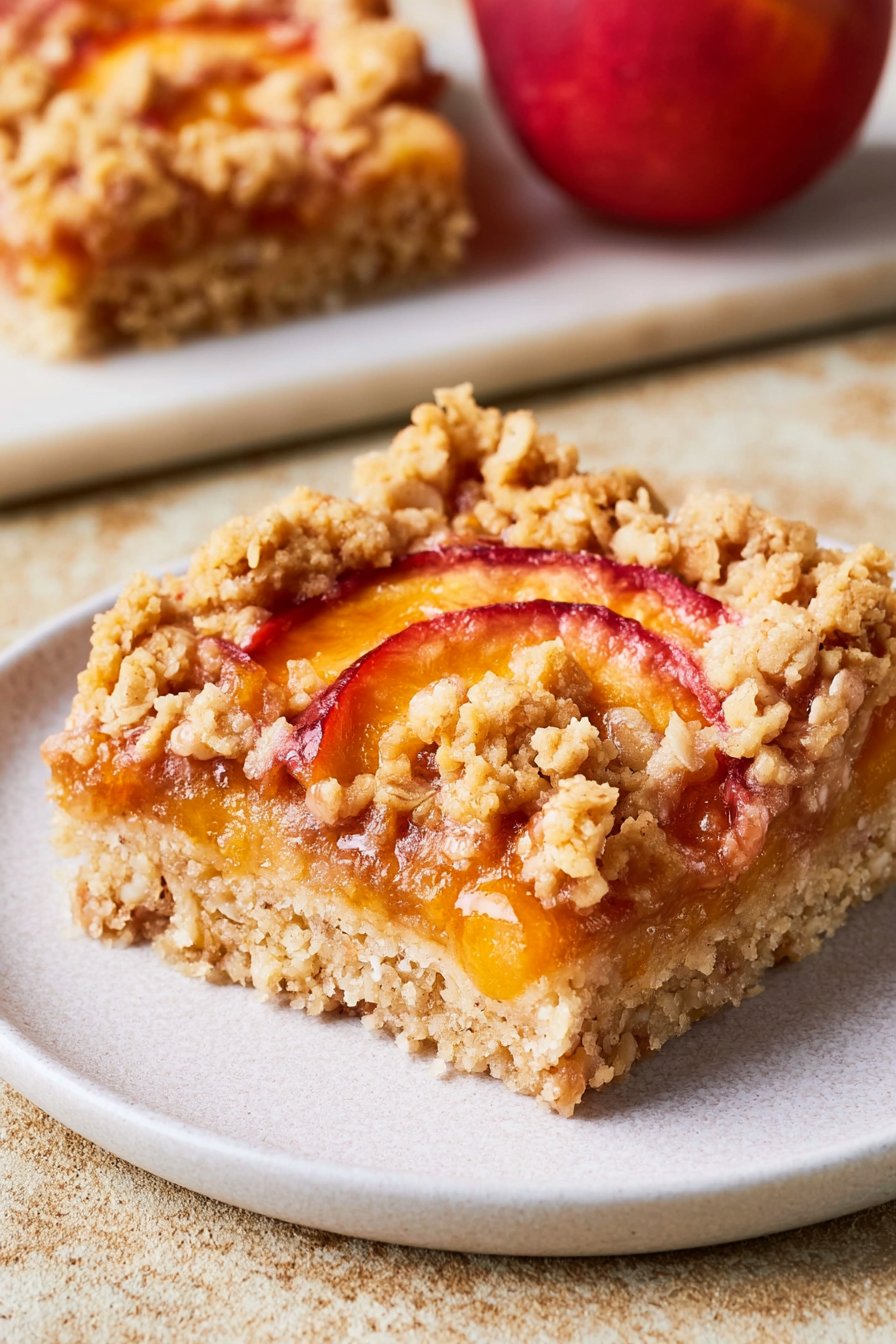 Peach Oatmeal Bars