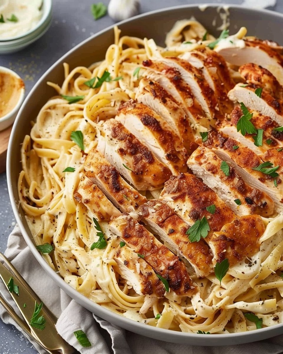 Cajun Chicken Alfredo Recipe - Spicy Comfort Food Delight | Cajun chicken alfredo pasta, Creamy alfredo sauce