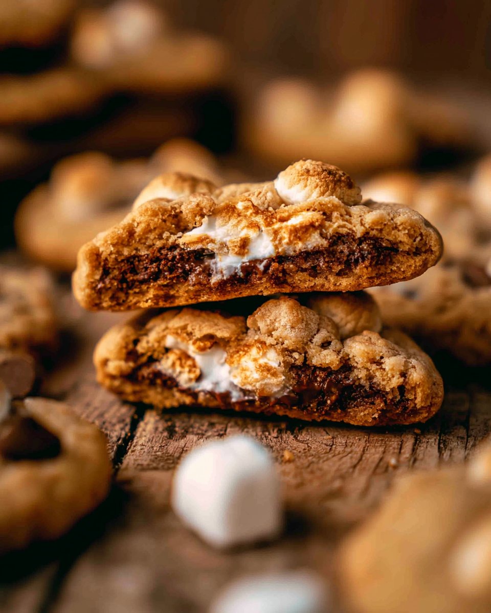 S'mores Stuffed Cookies