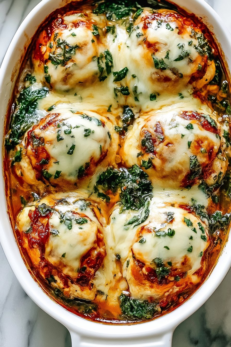 Tuscan Chicken Casserole 1 Baked Tuscan Chicken Casserole