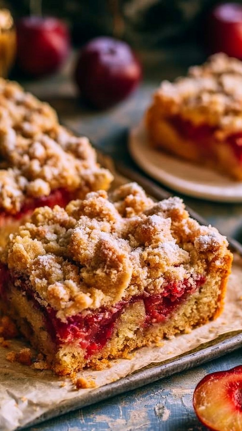Omas Pflaumenkuchen mit Streusel vom Blech