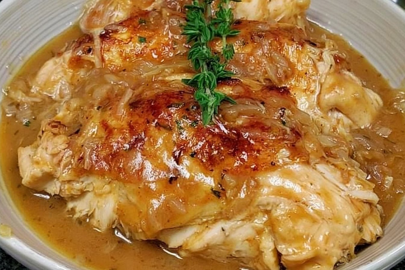 Low Cooker Chicken Breasts and Gravy Easy One Pot Dinner