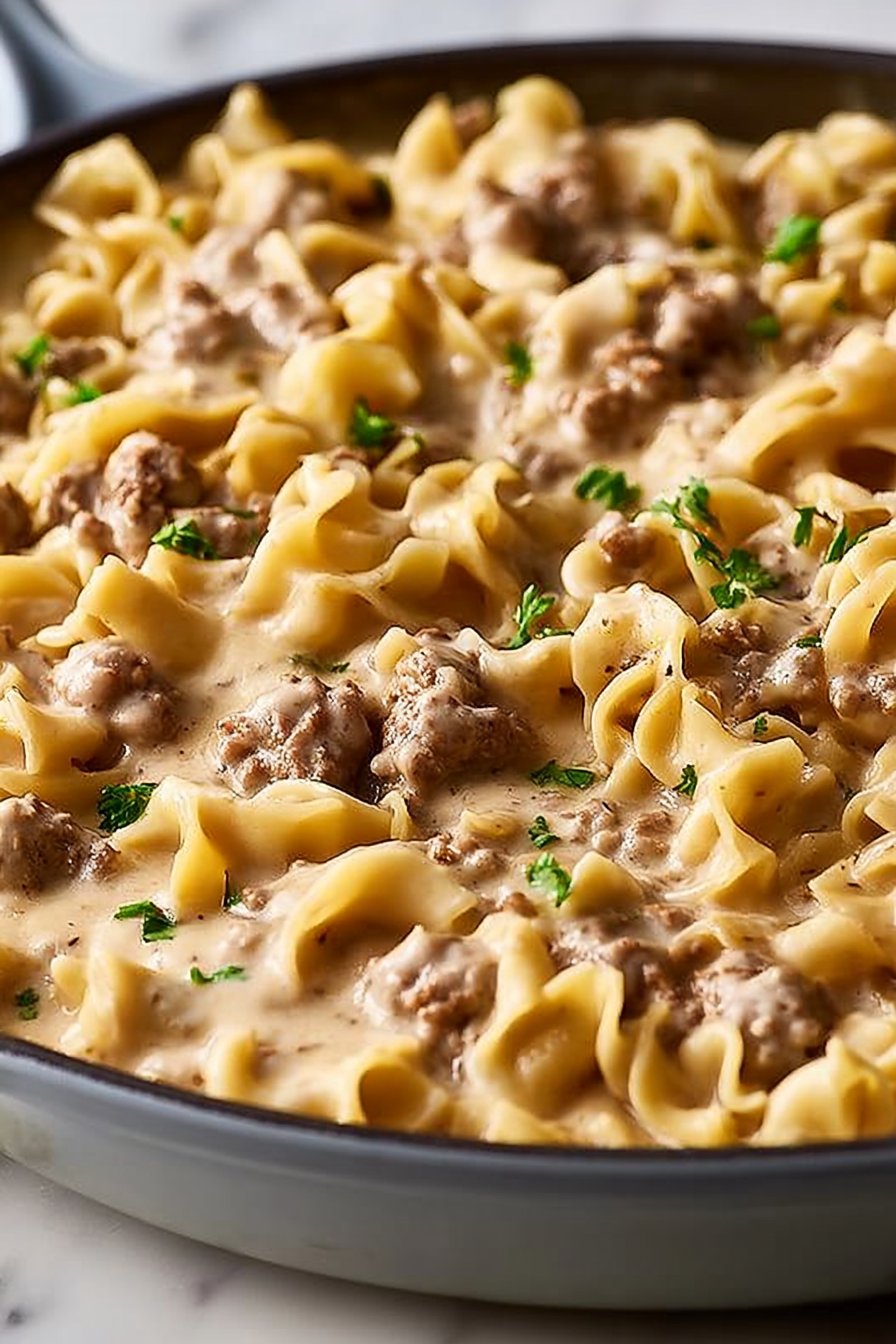 30-Minute Ground Beef Stroganoff
