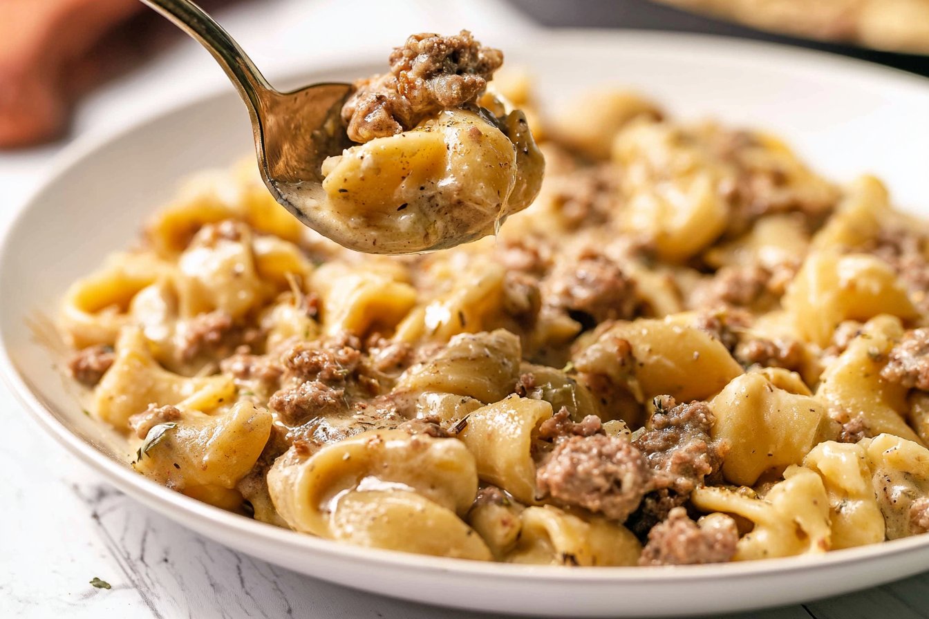 Ground Beef Alfredo
