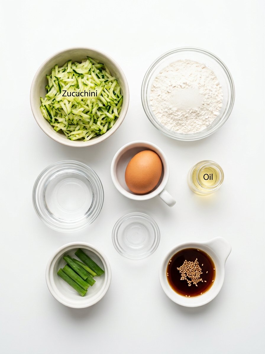 Korean Zucchini Fritters (Hobak Jeon)