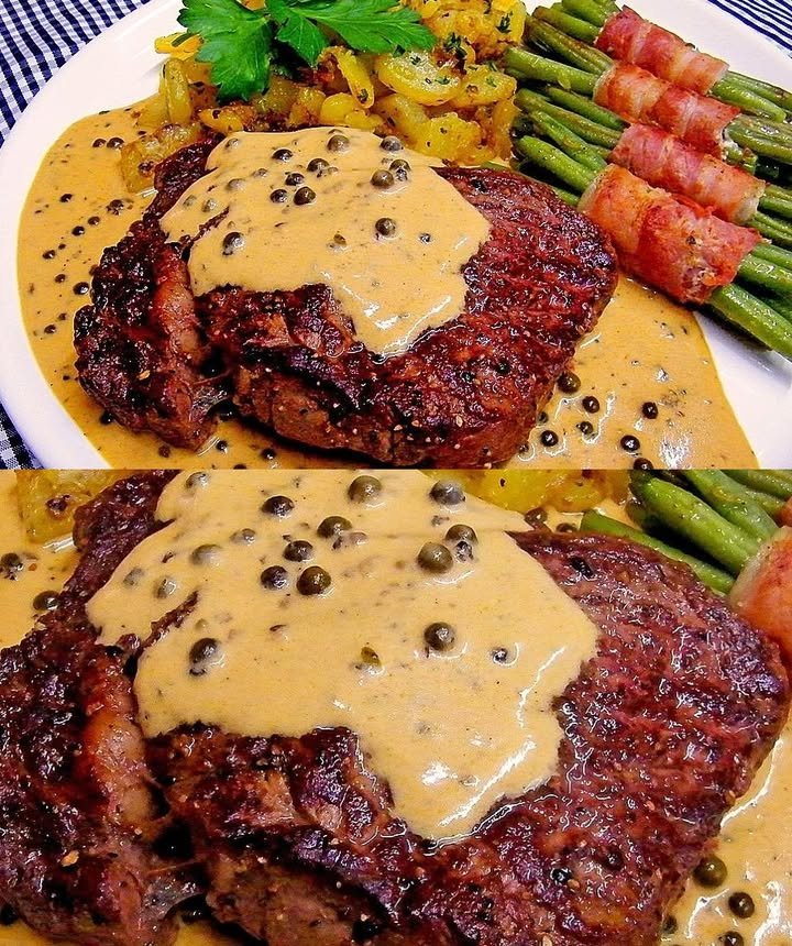 Rinderfilet in Pfeffersauce
