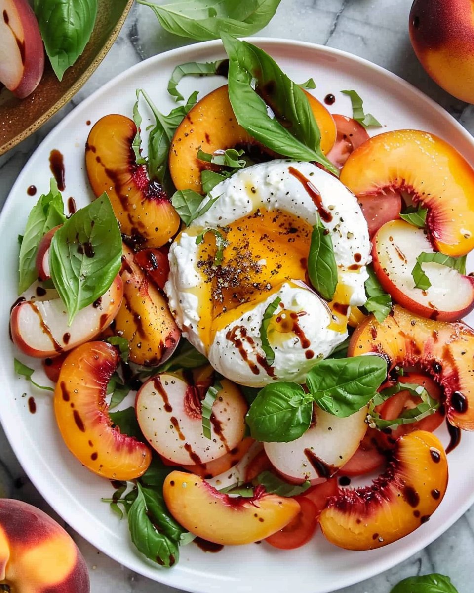 Peach Burrata Salad