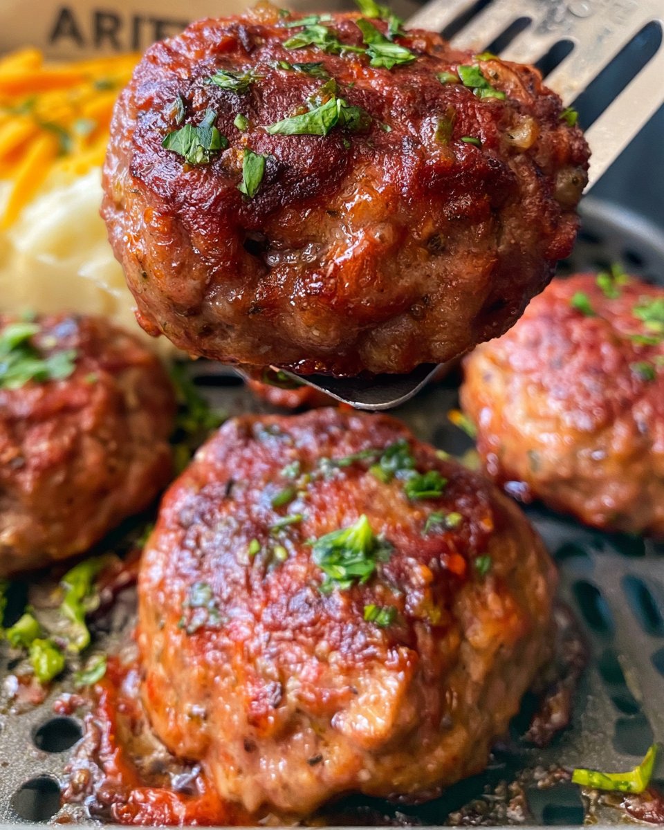 Air Fryer Mini Meatloaves
