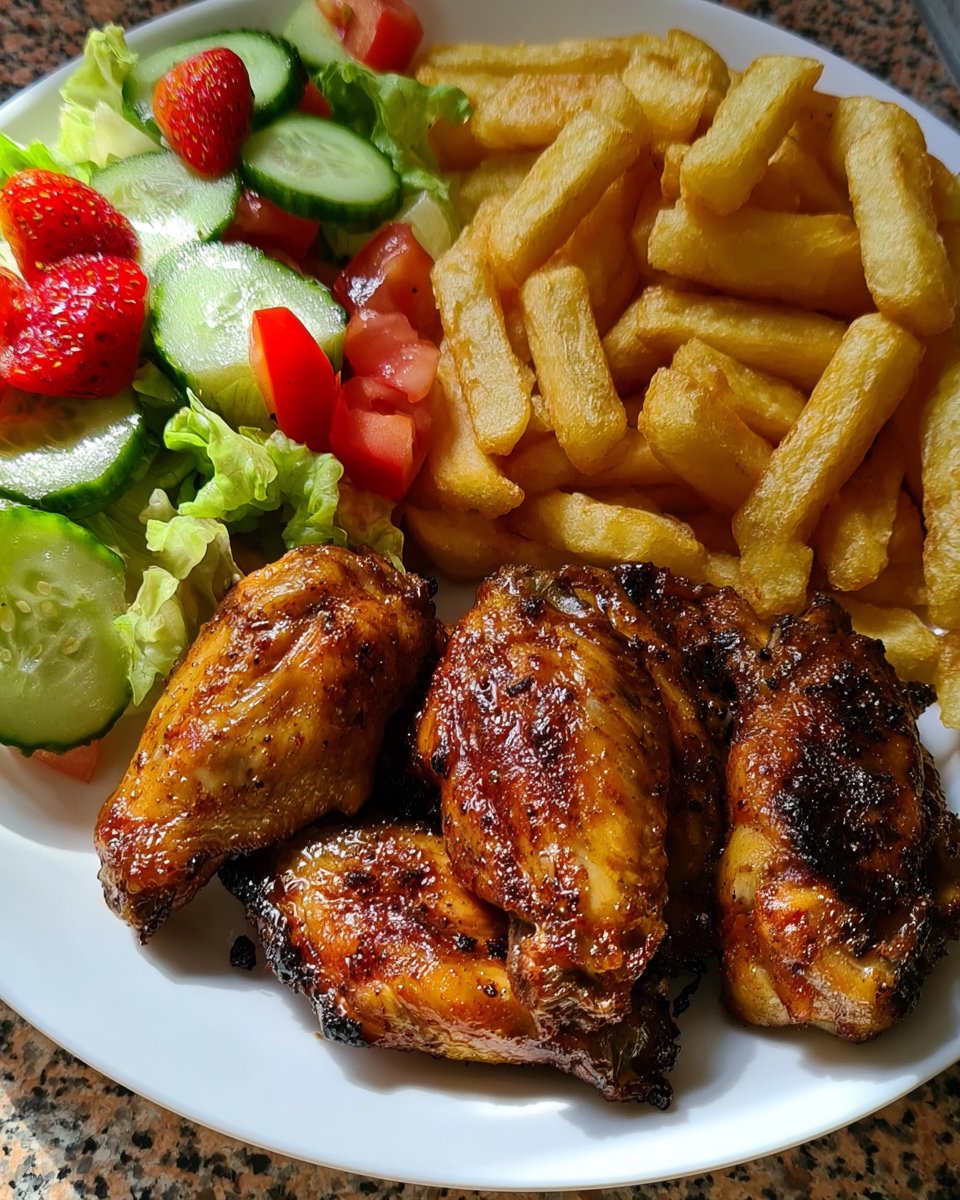 Crispy Chicken Wings Plate