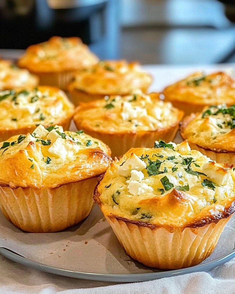 Hohe Protein Feta Muffins