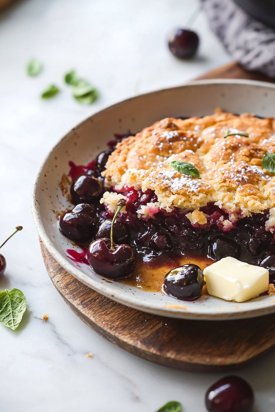 Old-Fashioned Cherry Cobbler