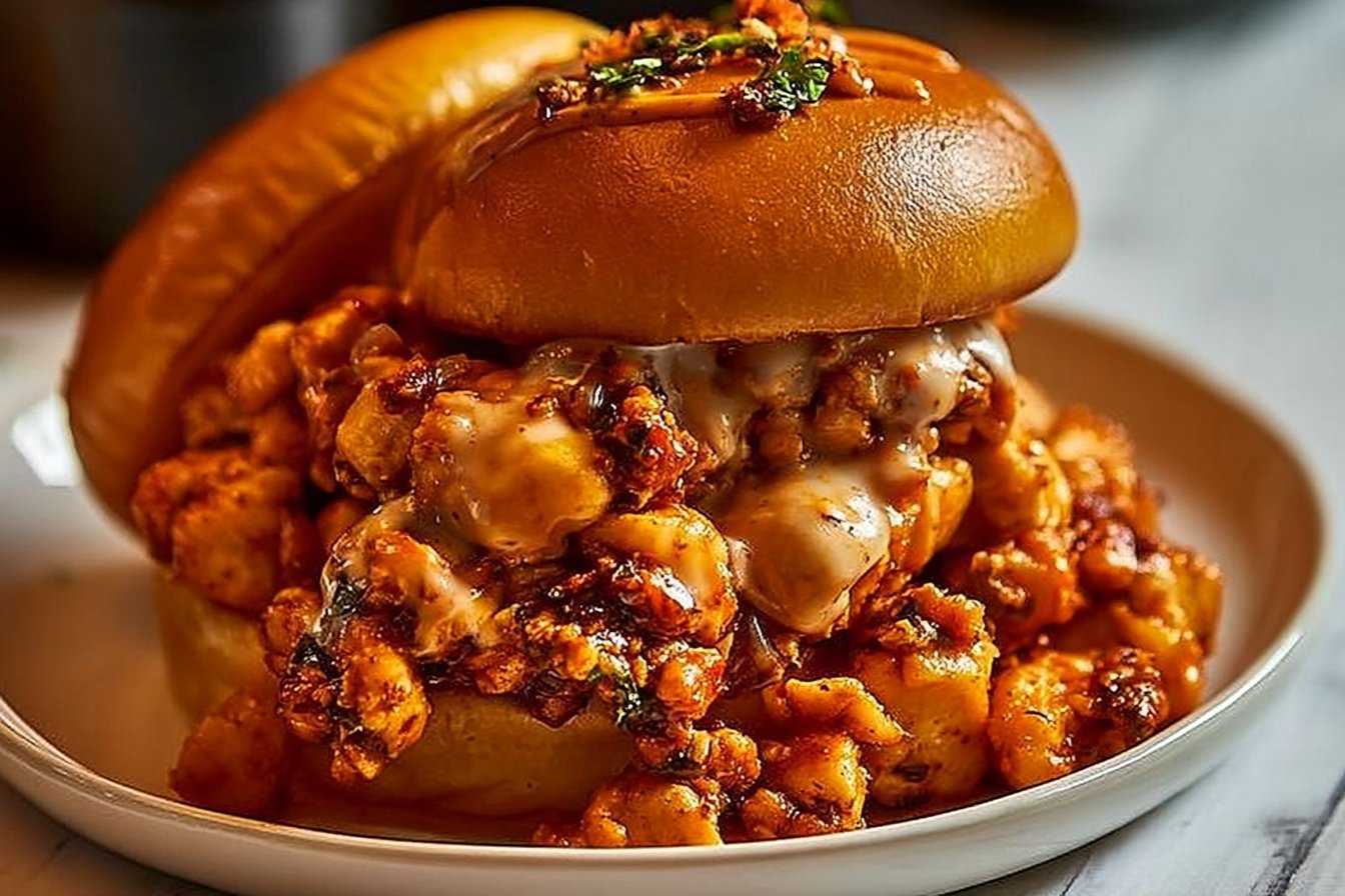 Delicious Cajun Chicken Sloppy Joes