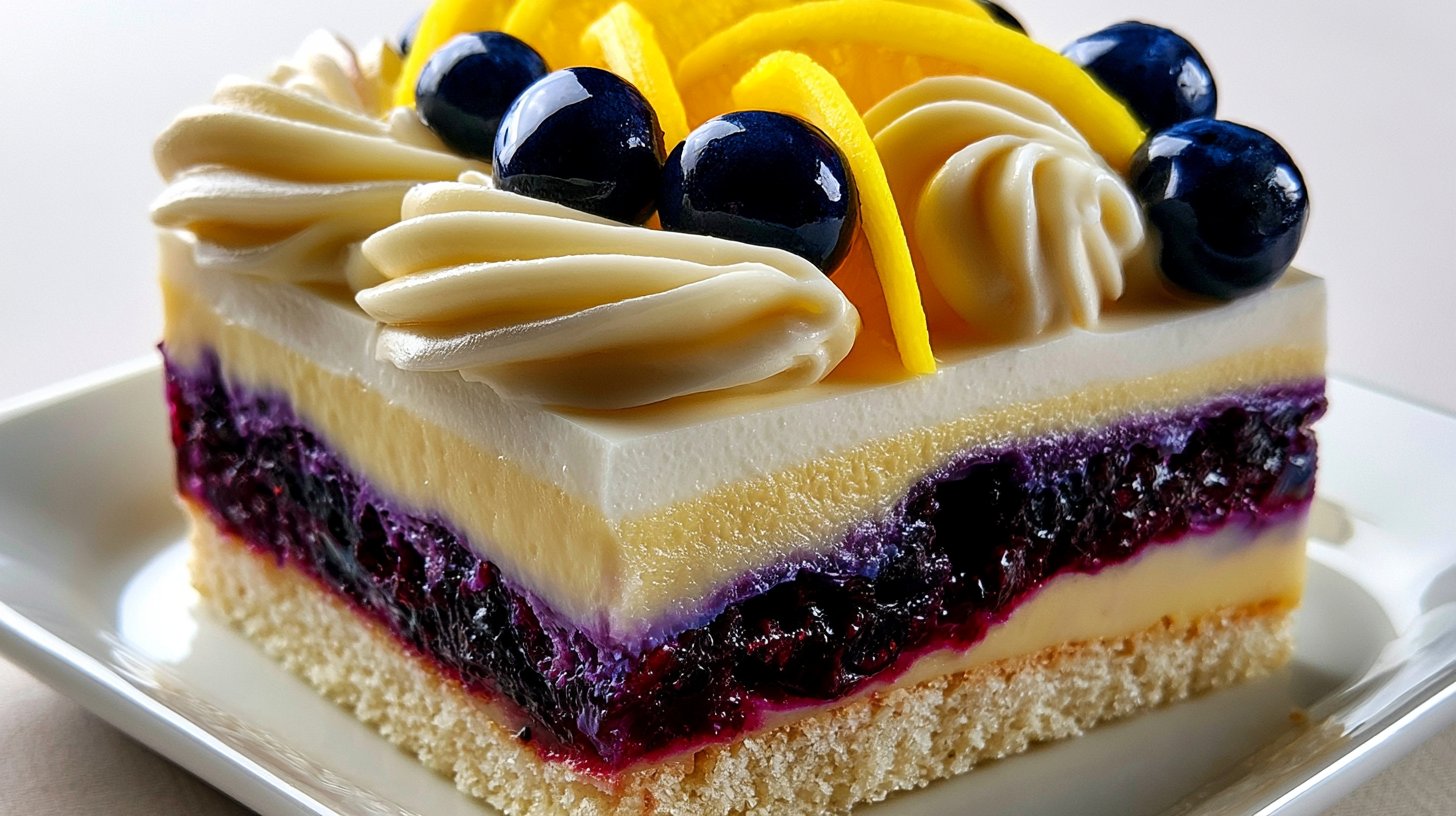 Light Lemon Blueberry Mousse Cake With Buttery Shortbread Crust 1 Light Lemon Blueberry Mousse Cake With Buttery Shortbread Crust