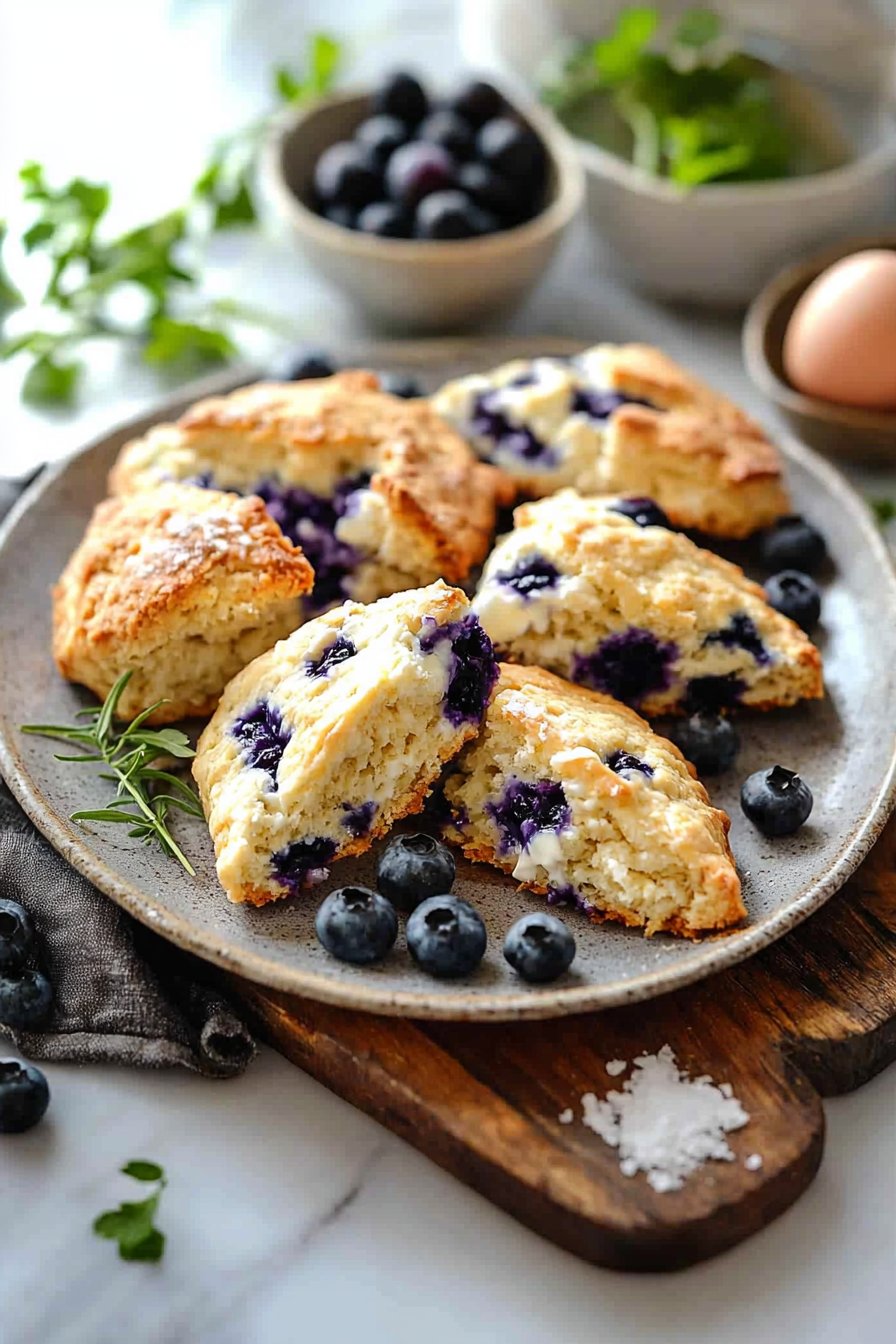 Blaubeer-Griechischer-Joghurt-Scones