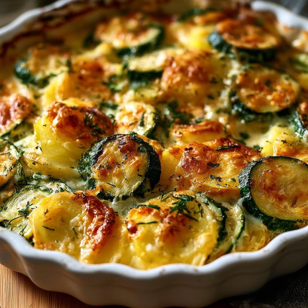 Verlockender Kartoffel-Zucchini-Auflauf