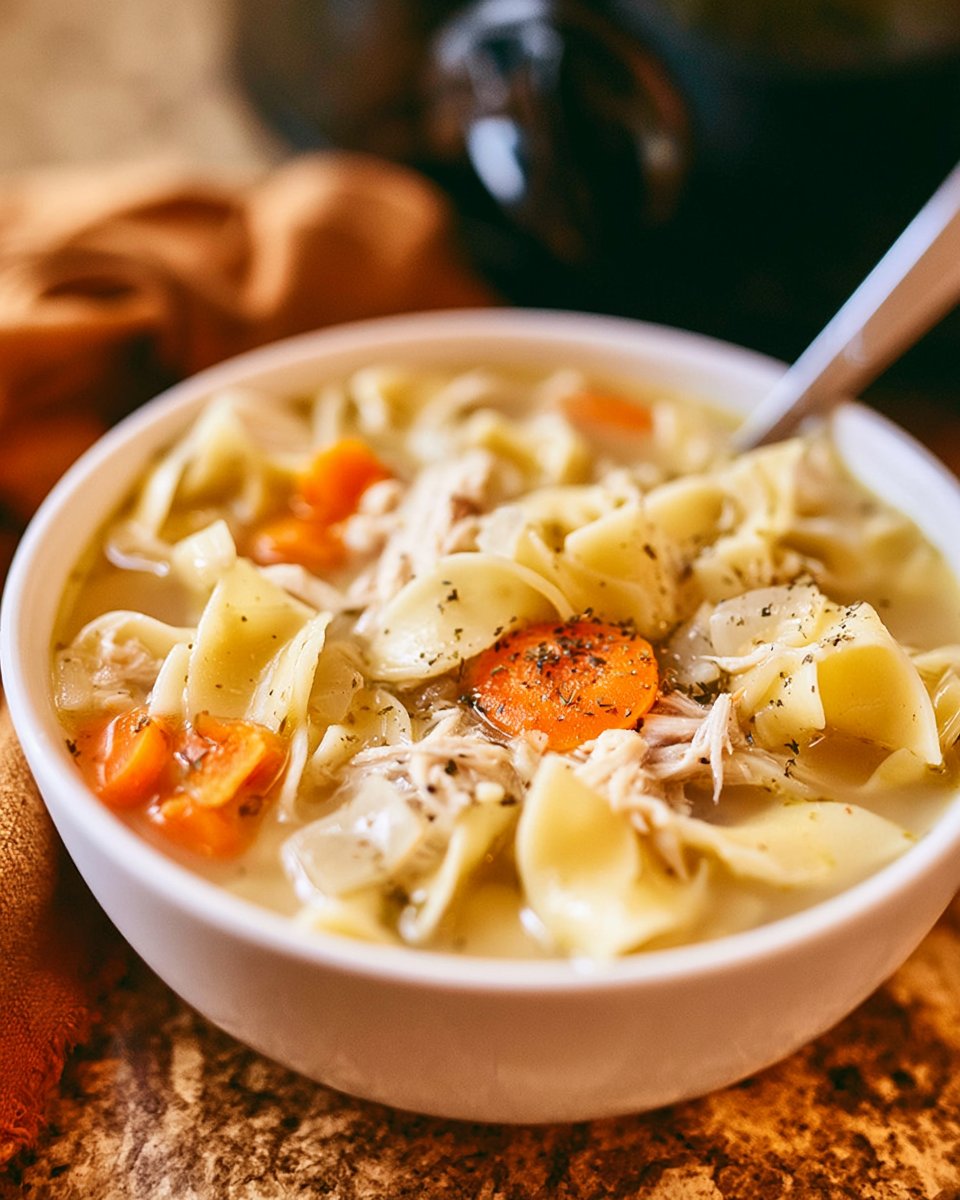 Crockpot Chicken Noodle Soup | A Cup Full of Sass